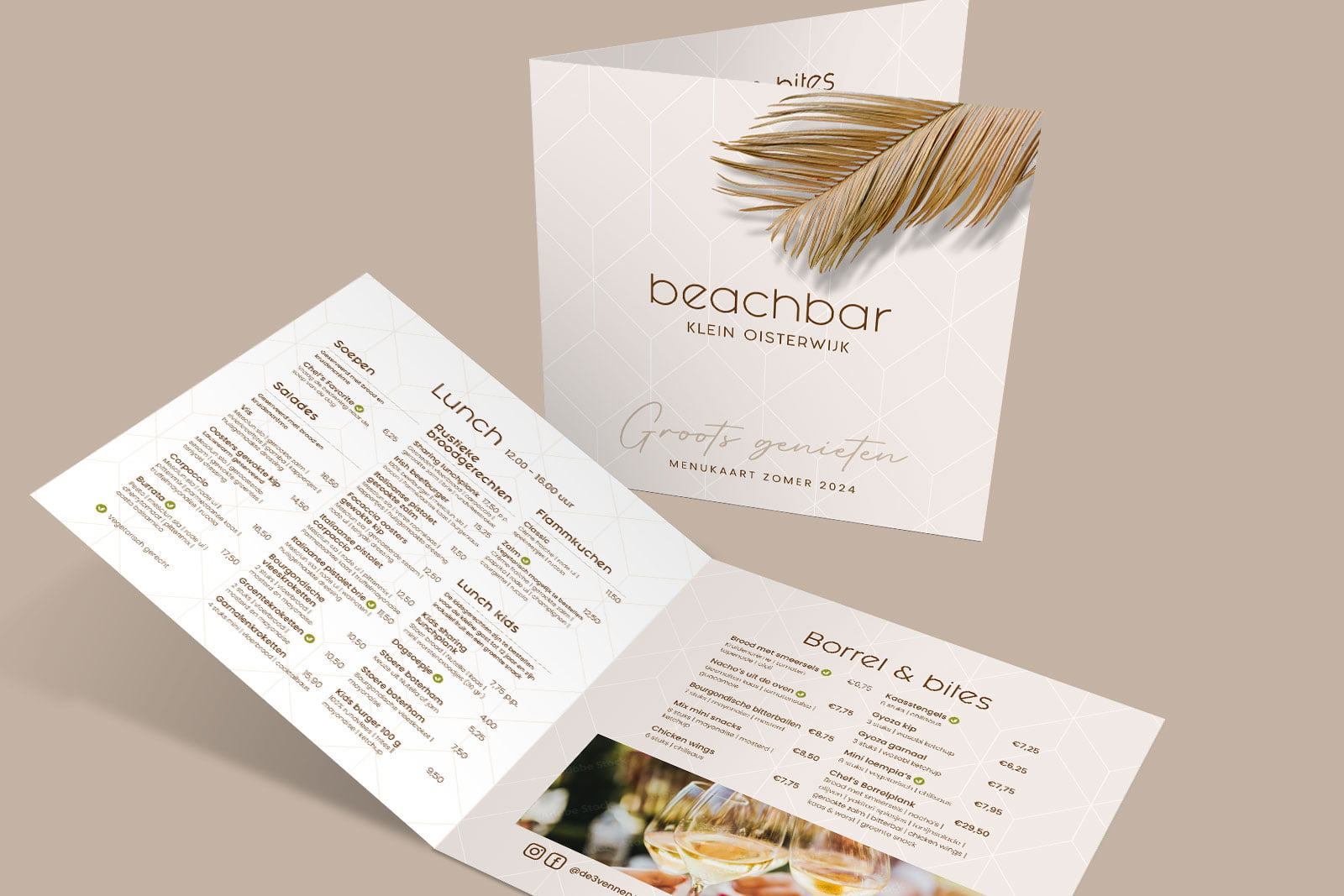 Menukaart Beachbar klein Oisterwijk