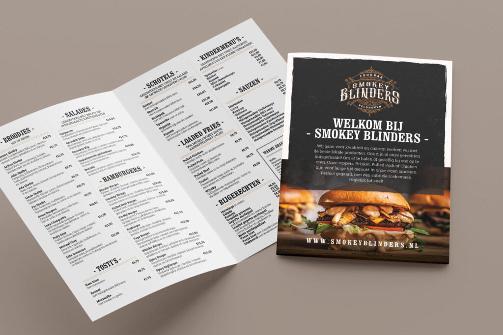 Menukaart Smoky Blinders